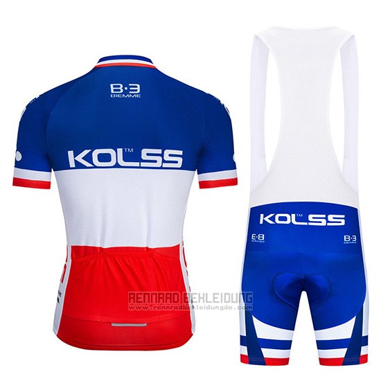 2019 Fahrradbekleidung Kolss Champion Frankreich Trikot Kurzarm und Overall